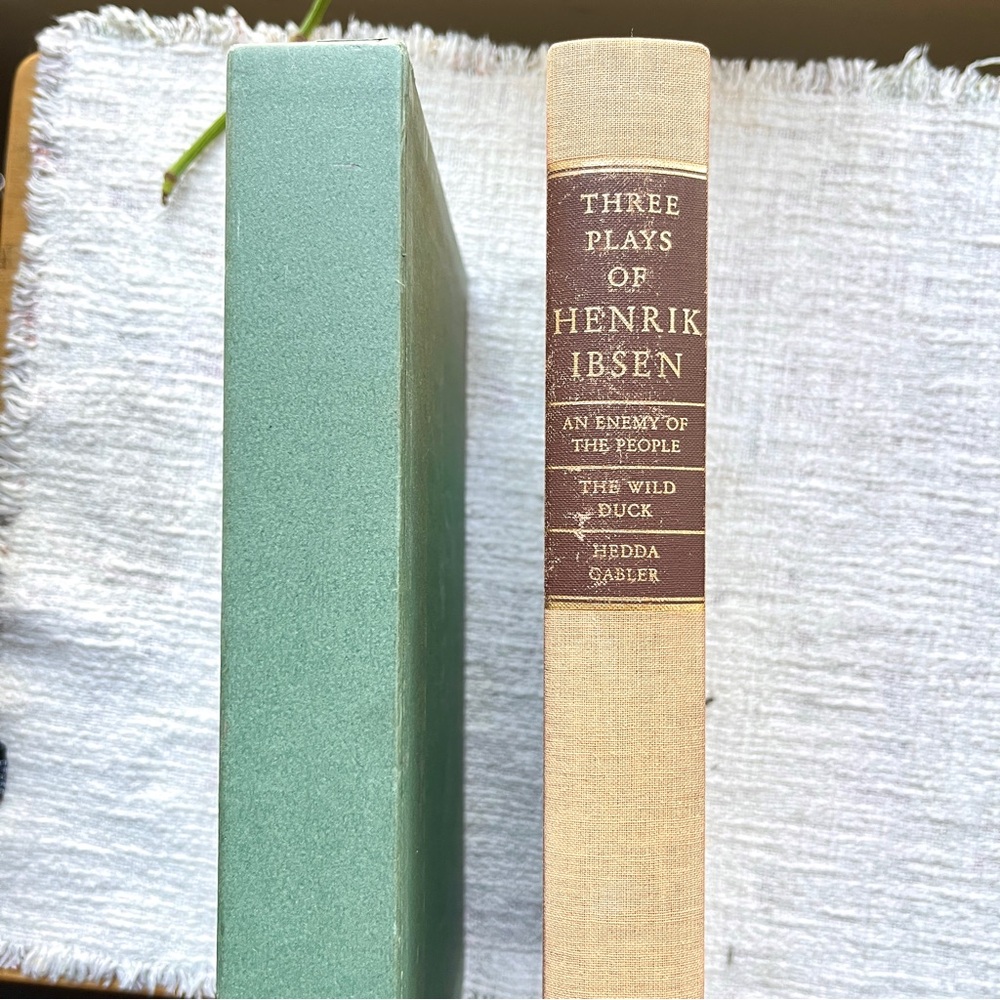 Vintage “Three Plays of Henrik Ibsen” Slipcover, Heritage Press 65’ Hardcover